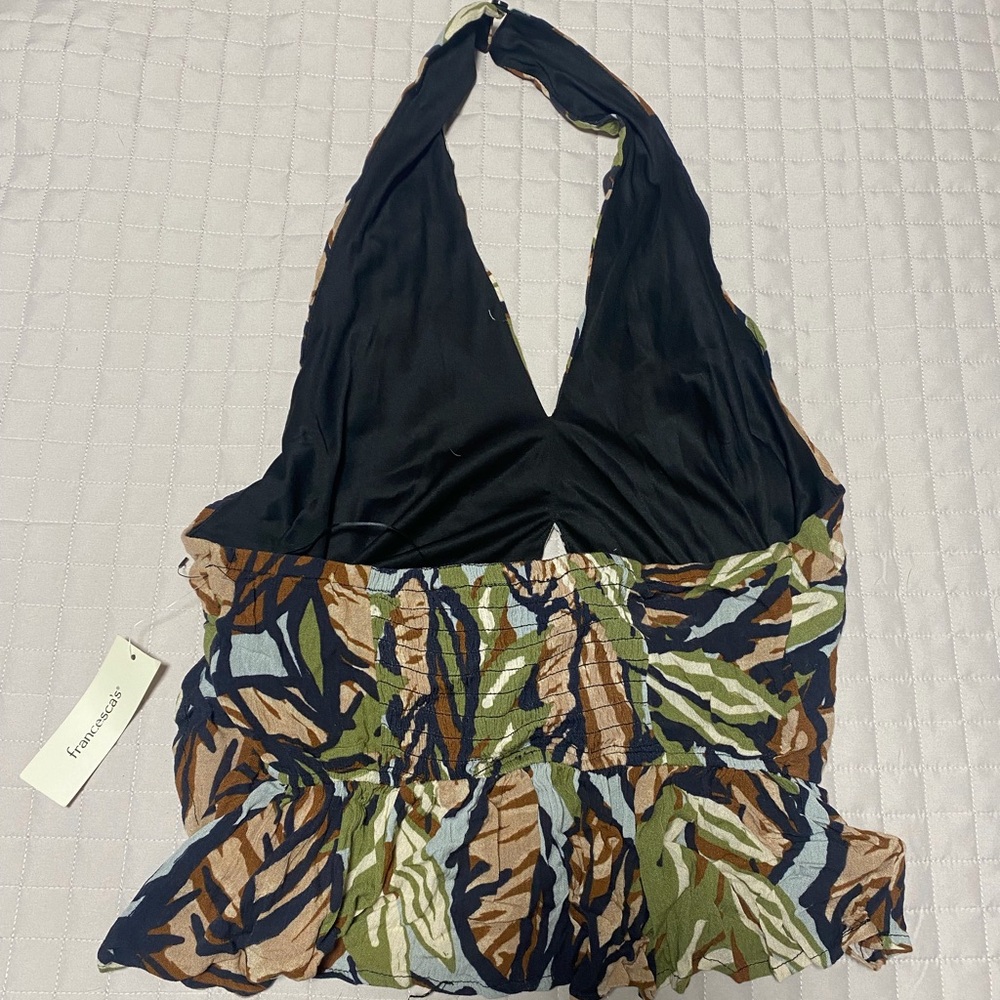 Miami Multicolor Patterned Halter Top - Picture 2 of 3